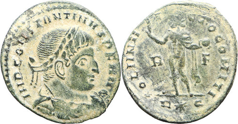 Ancient Roman coin of Constantine I The Great minted in Rome